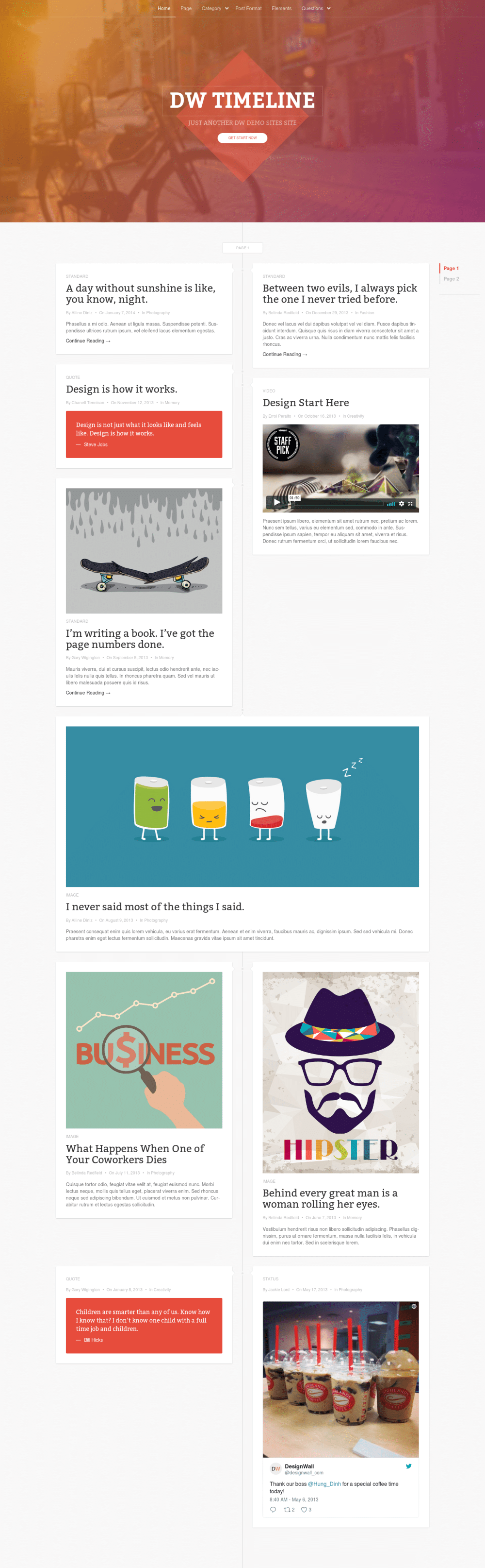 DW Timeline - live preview