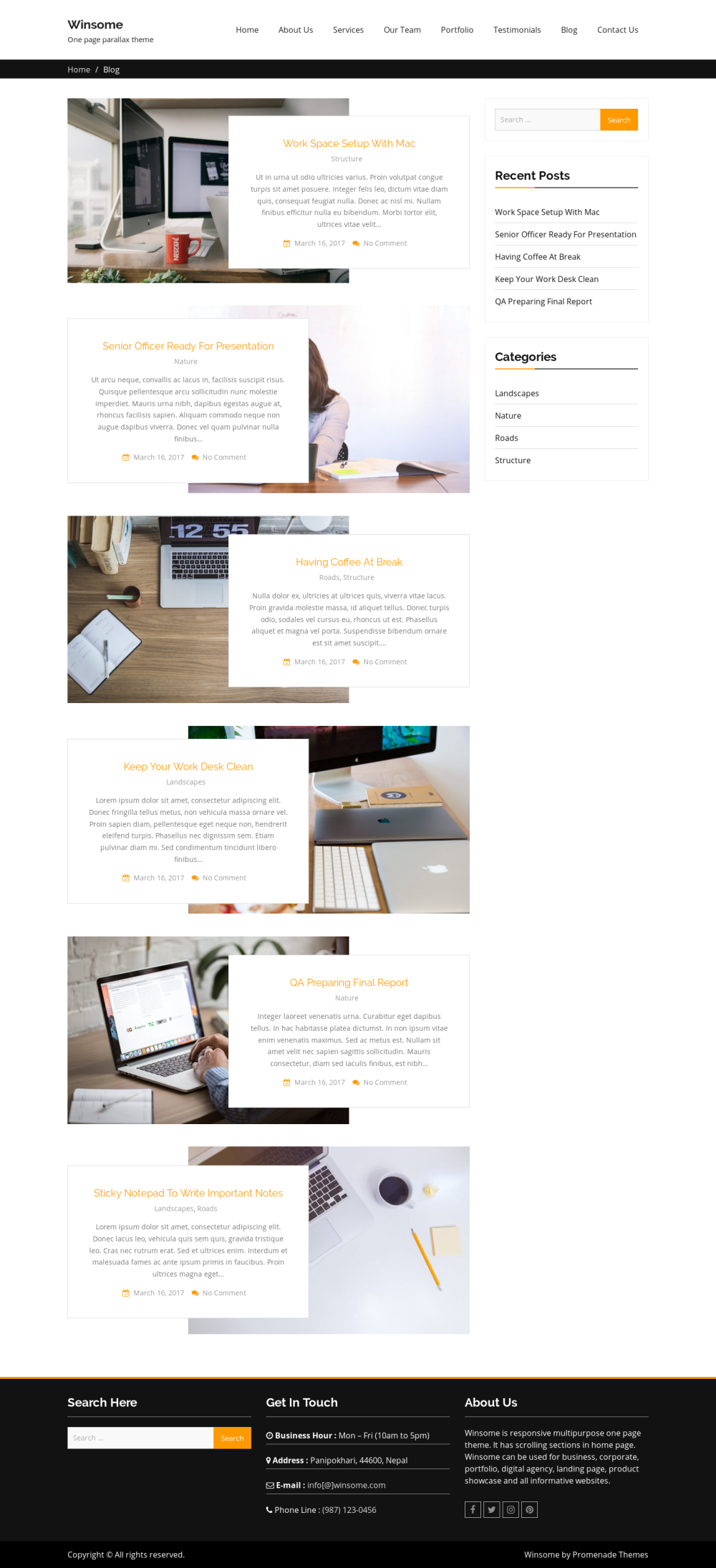 Winsome - live preview