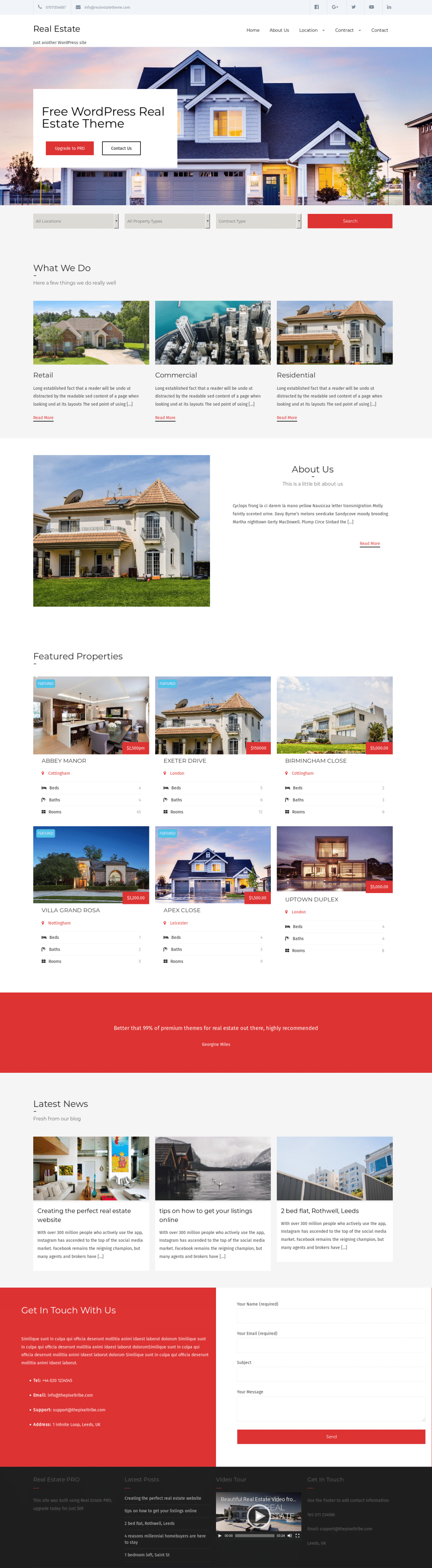 Real Estate Lite - live preview