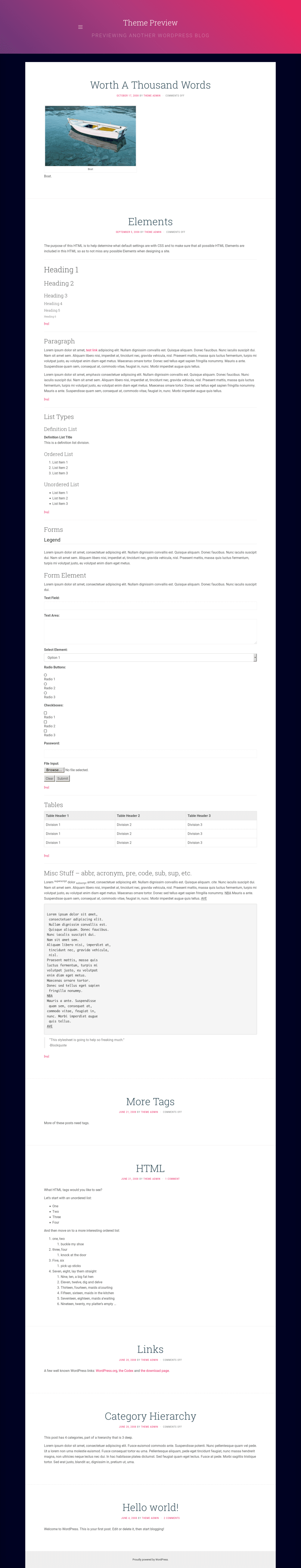 FlatPress - live preview