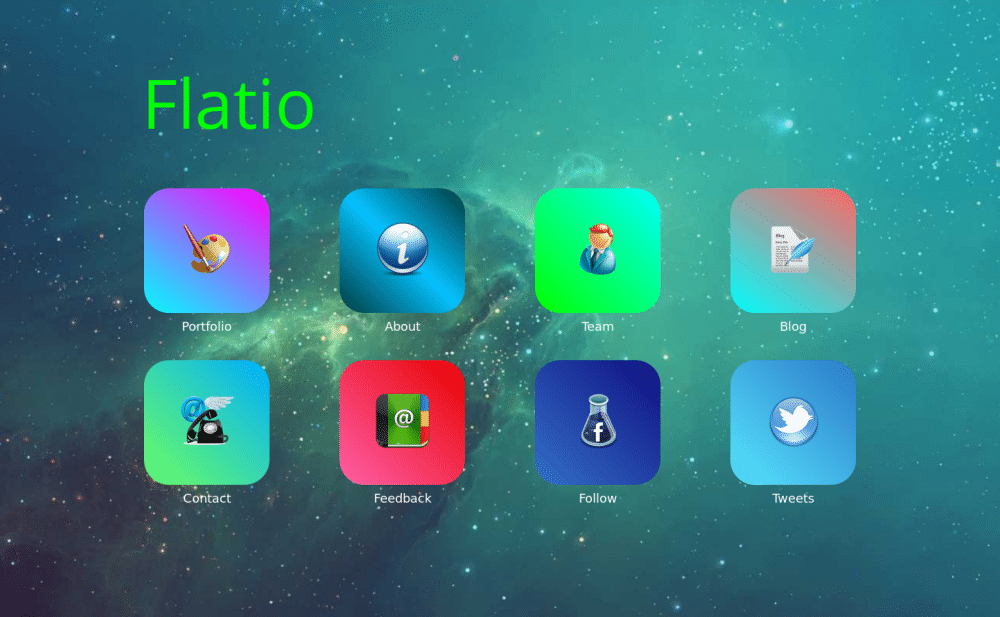 Flatio - live preview