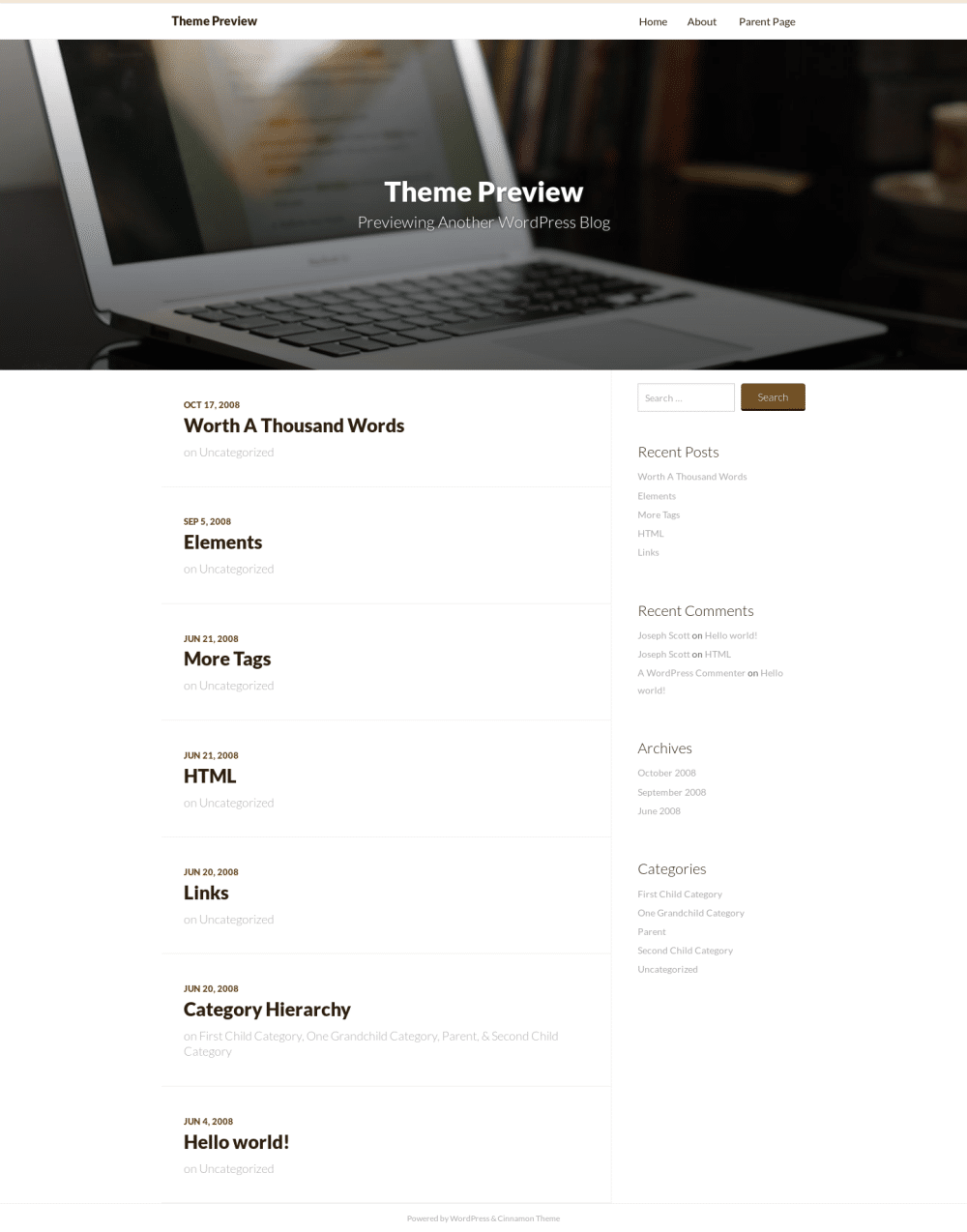 Cinnamon - live preview