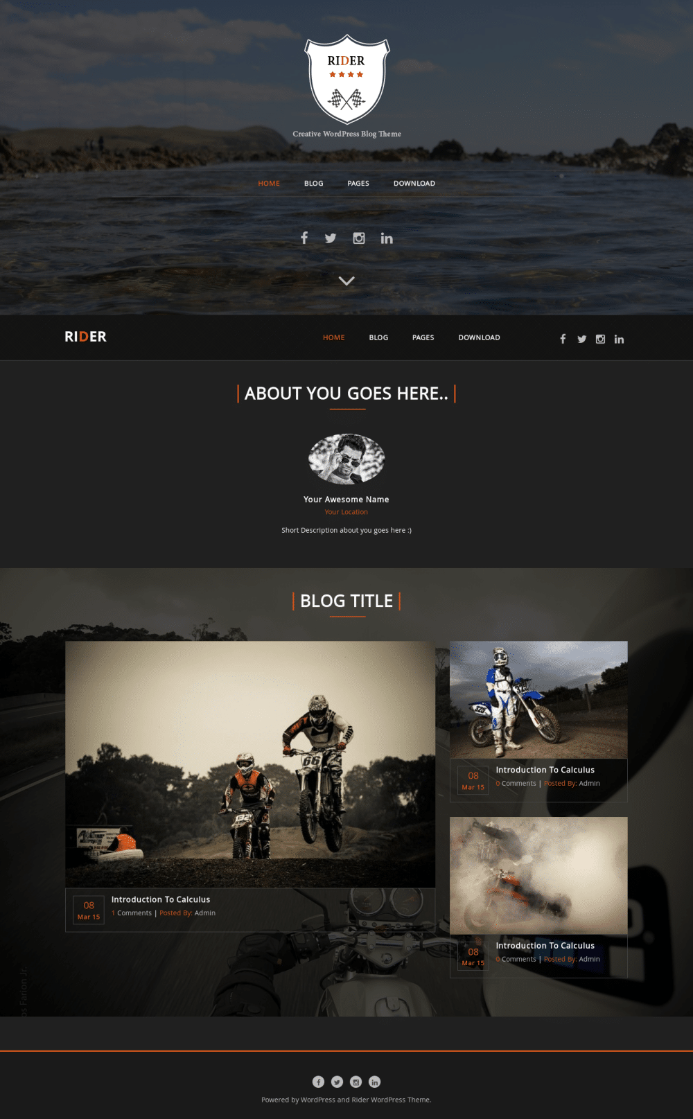 Rider - live preview