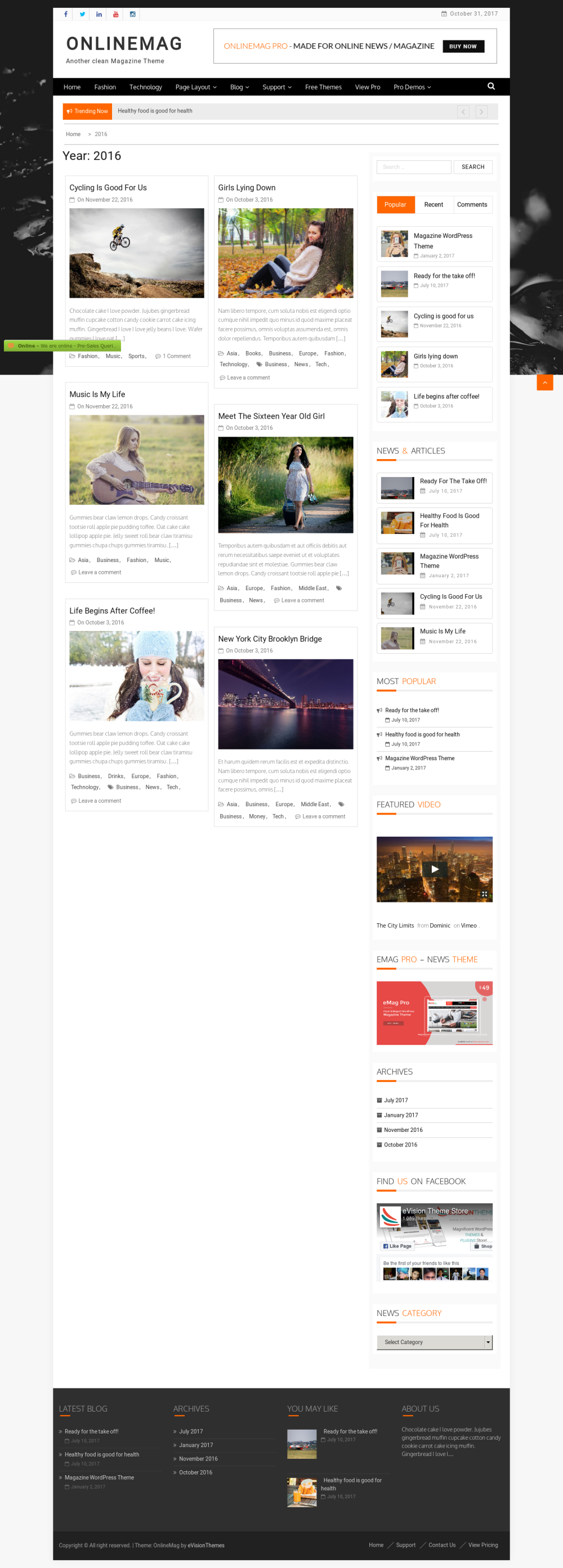 OnlineMag - live preview