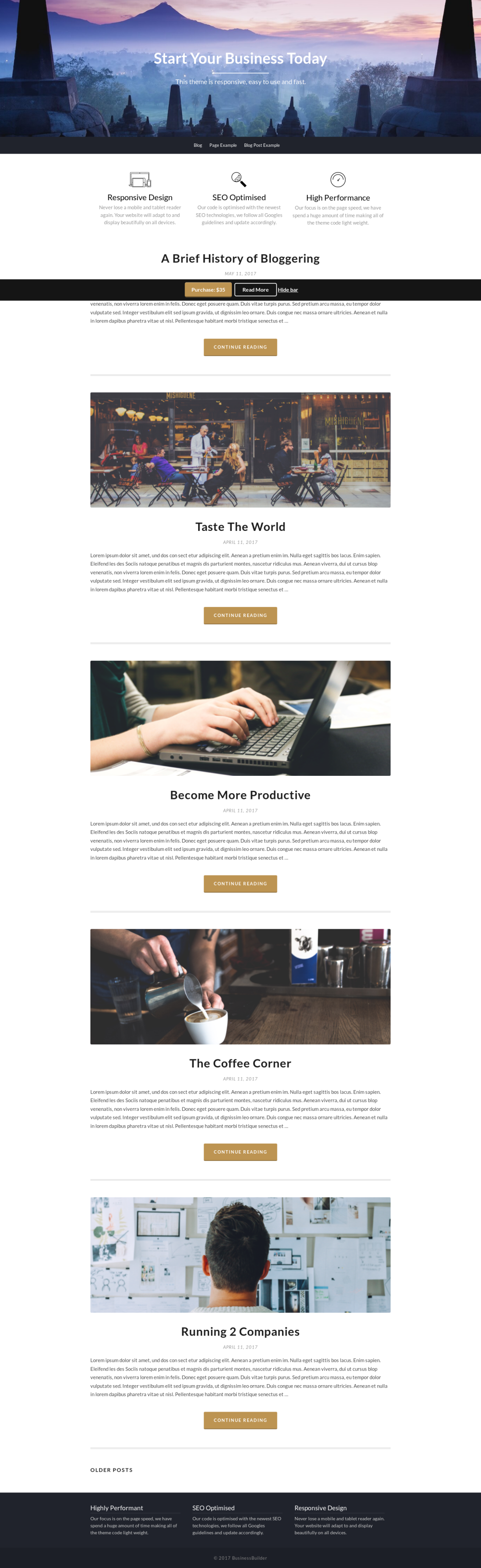 BusinessBuilder - live preview