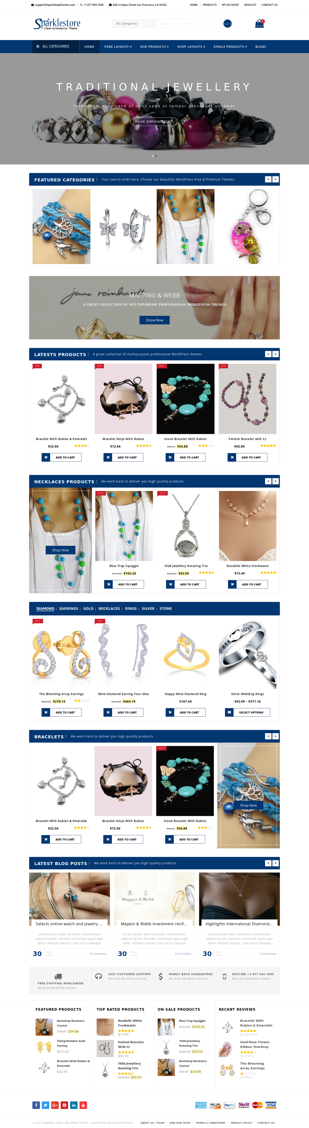 SparkleStore - live preview