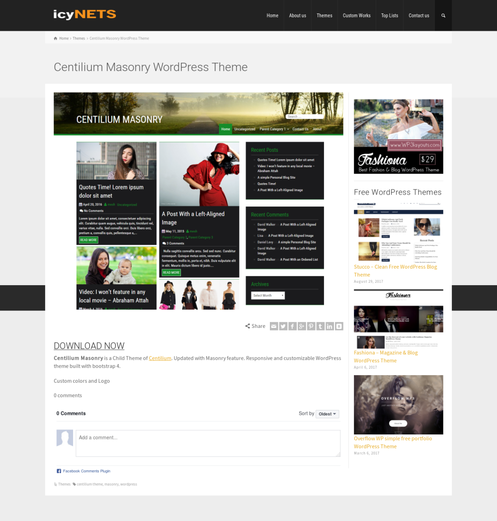 Centilium Masonry - live preview