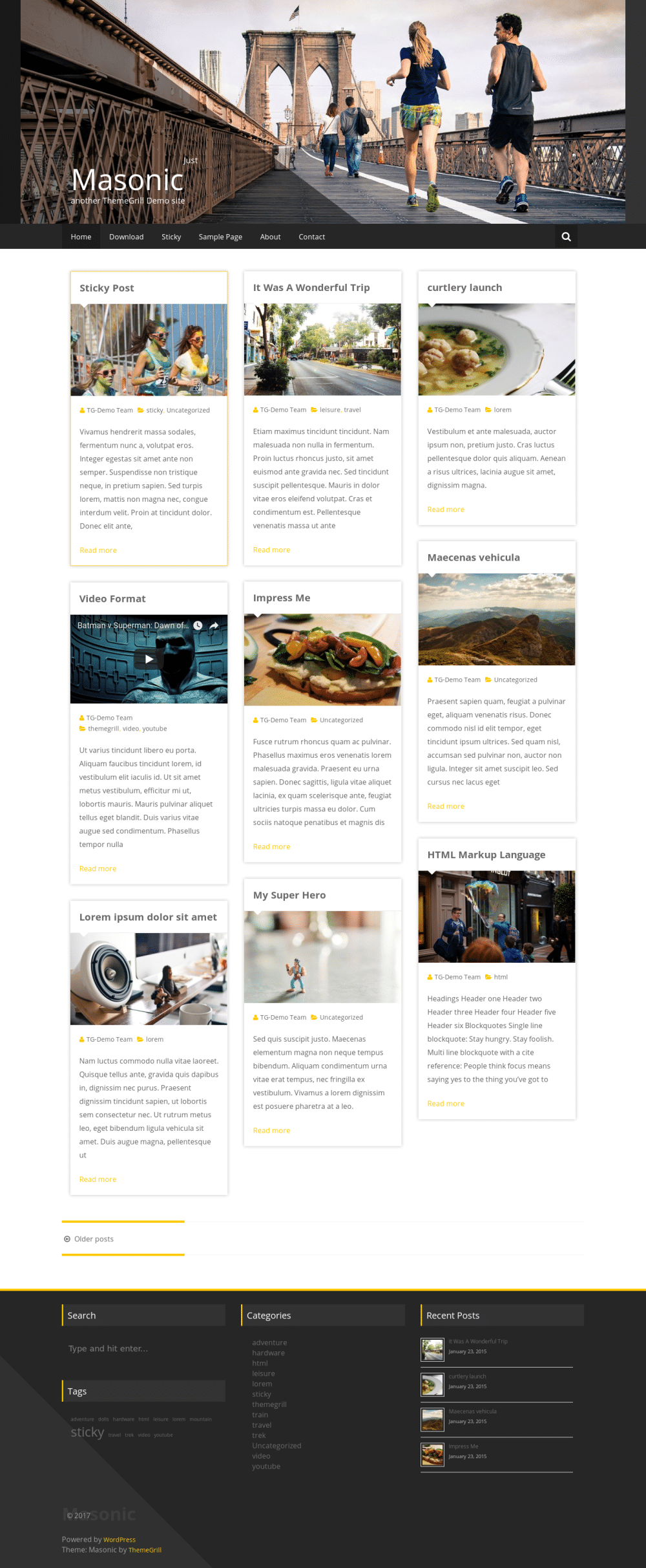 Masonic - live preview