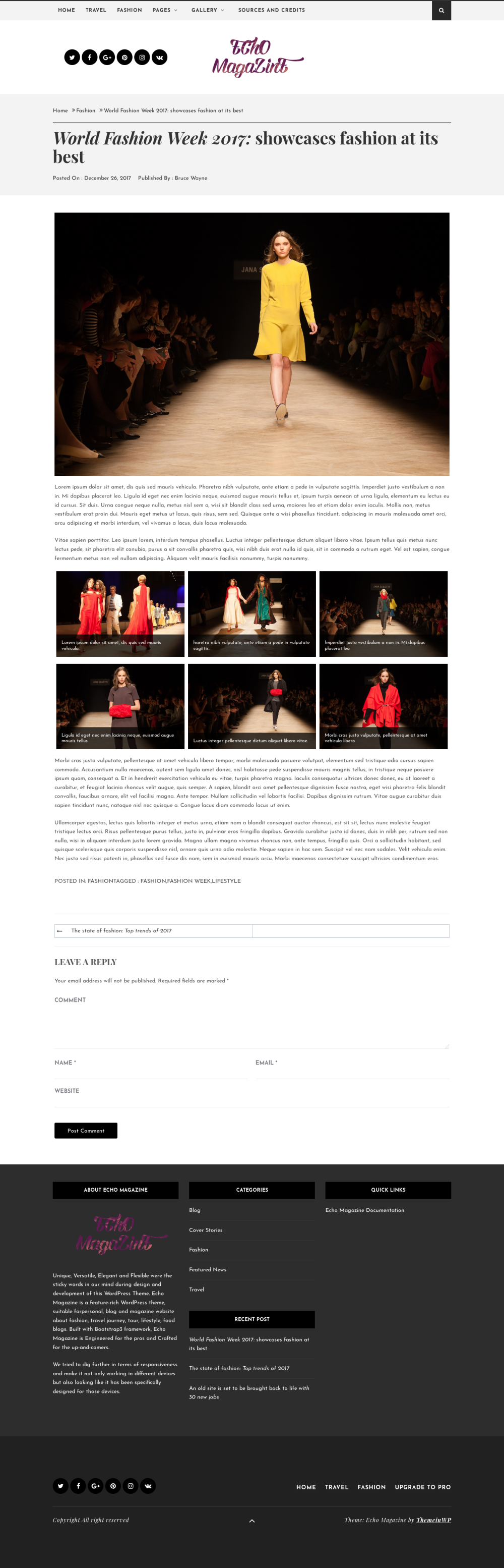 Echo Magazine - live preview