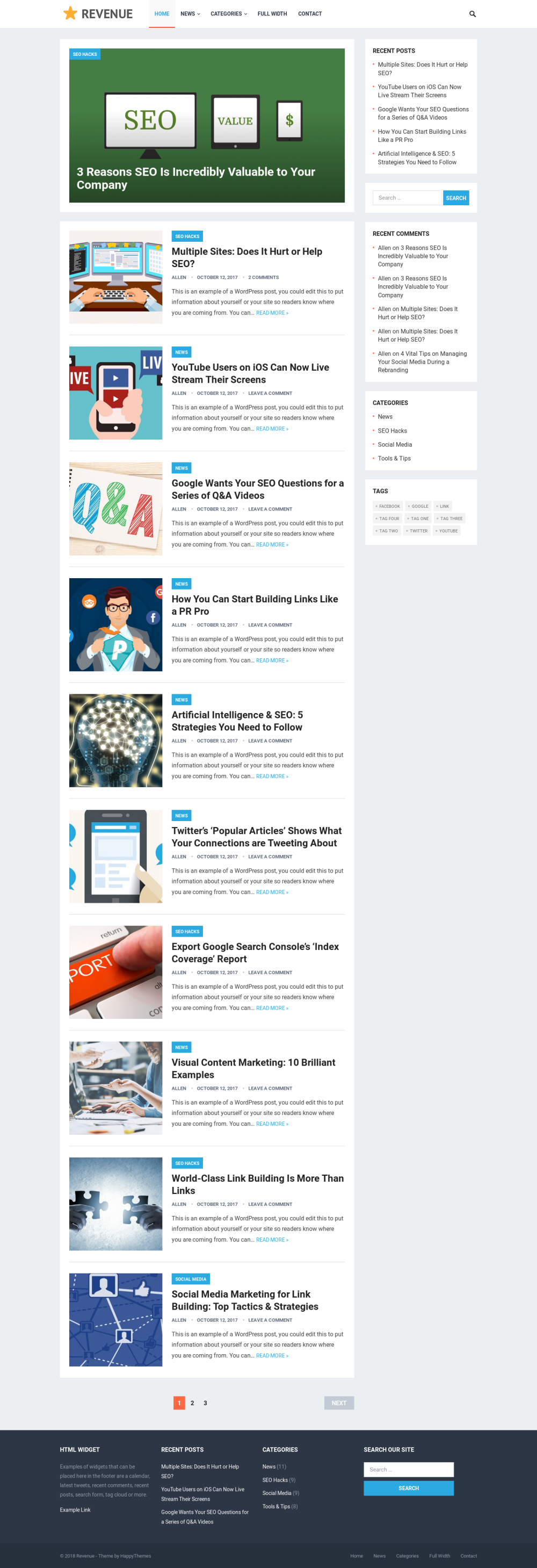 Revenue - live preview