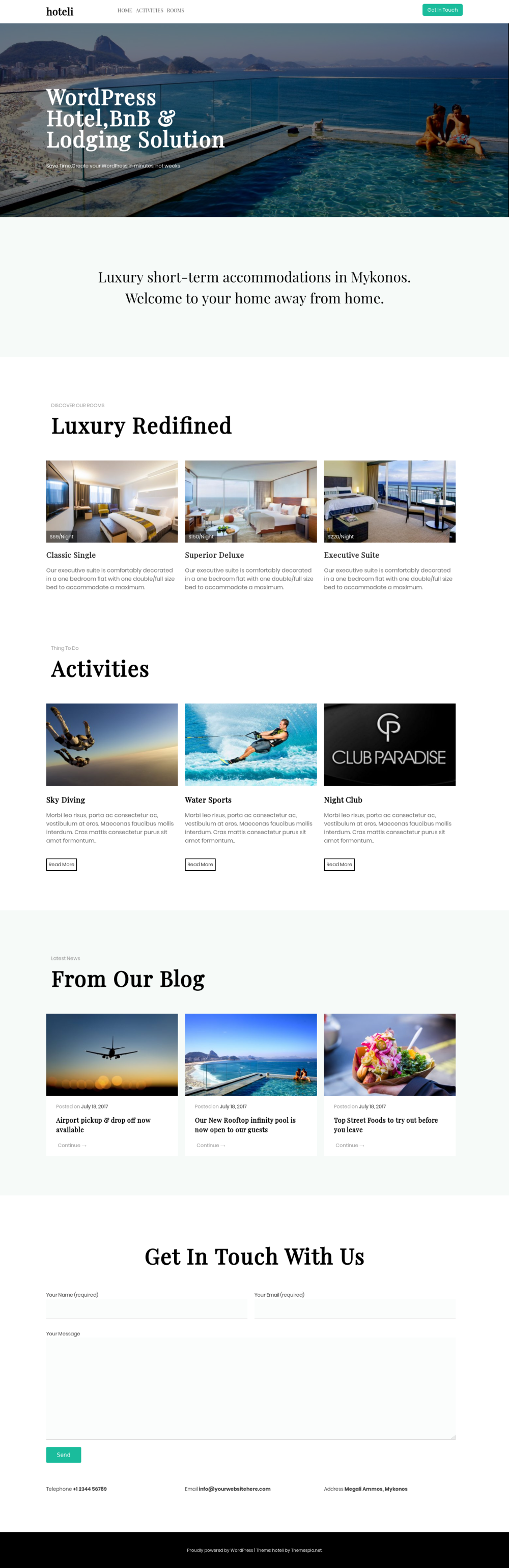 Hoteli - live preview