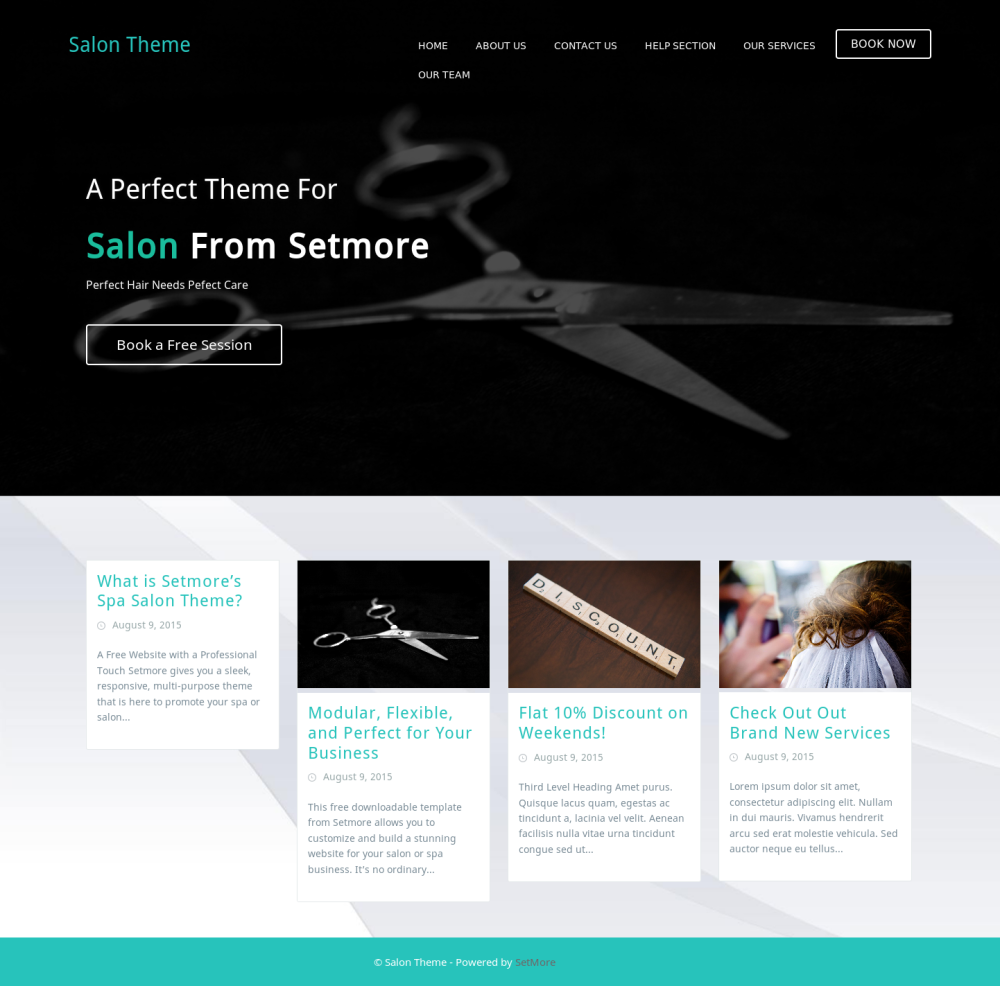 Setmore SpaSalon - live preview