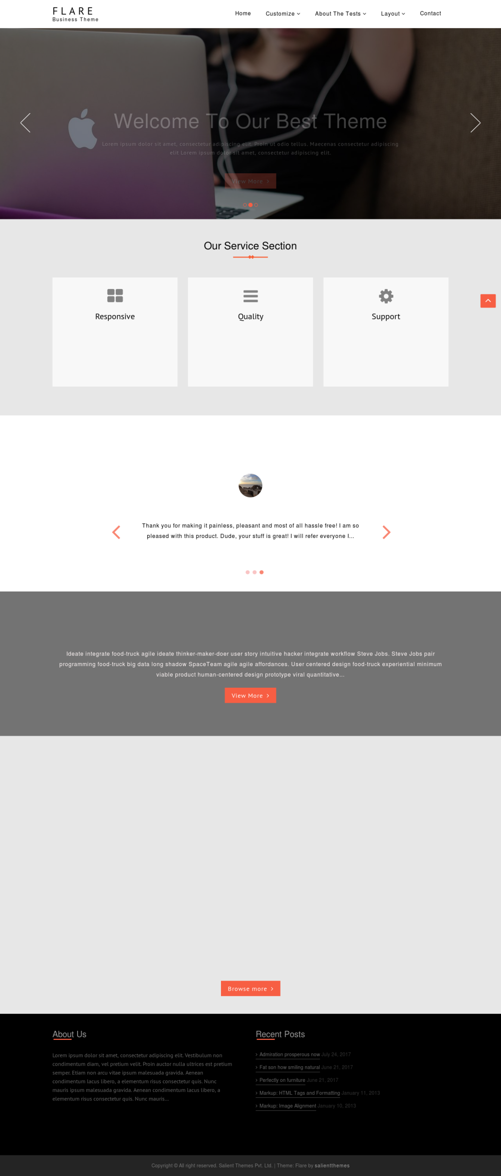Flare - live preview