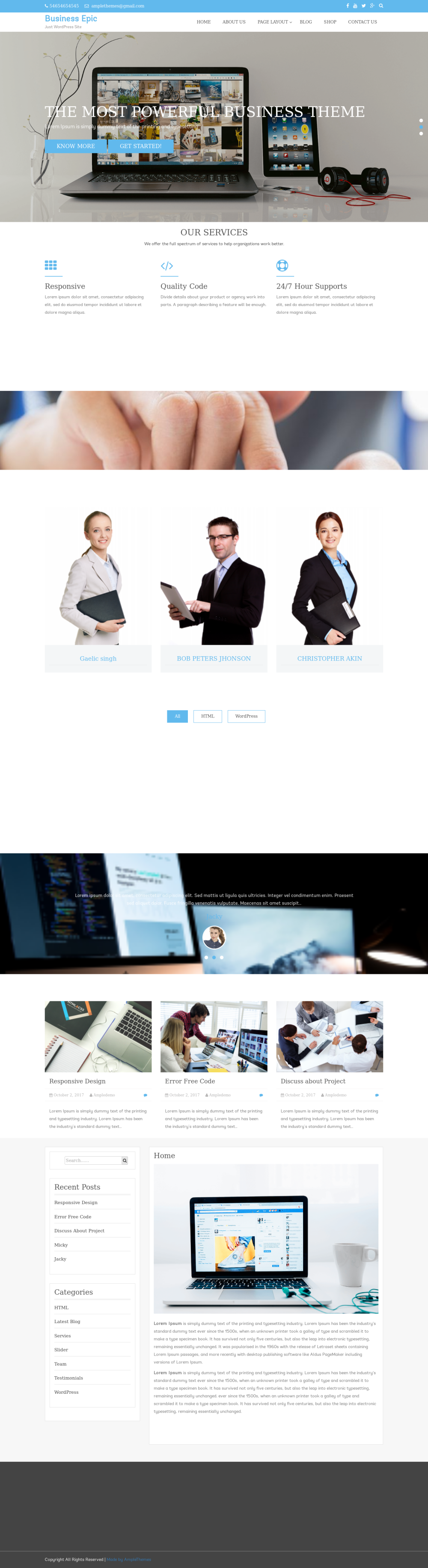 Business Epic - live preview