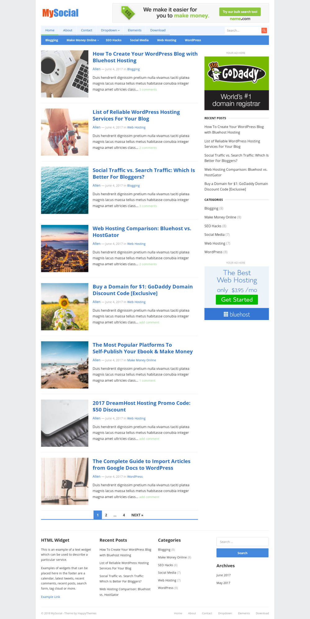 MySocial - live preview