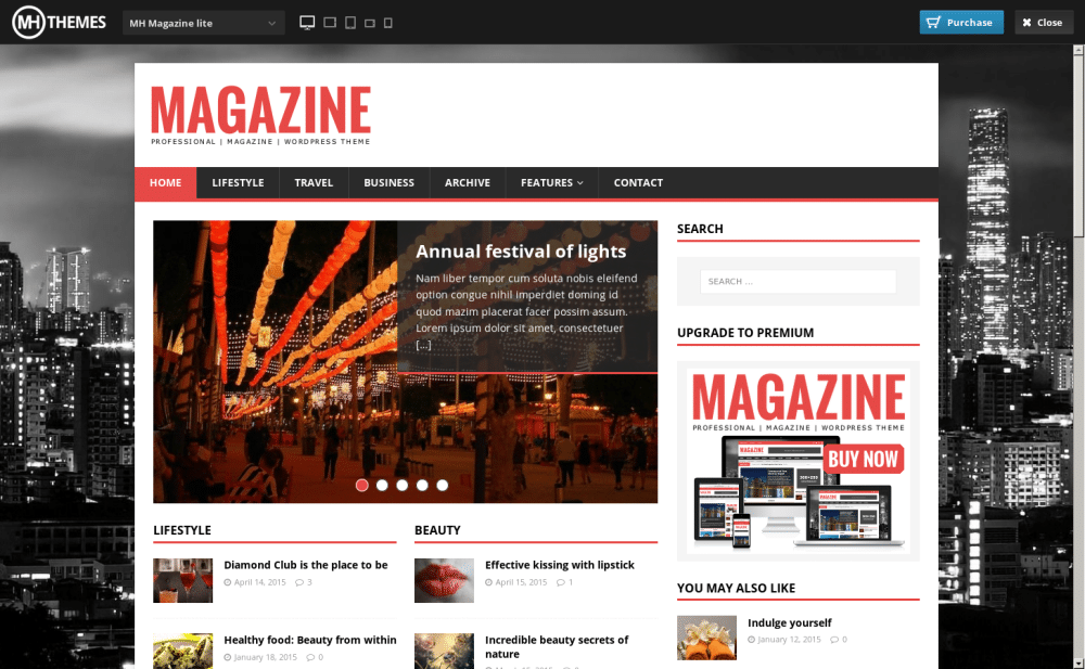 MH Magazine Lite - live preview