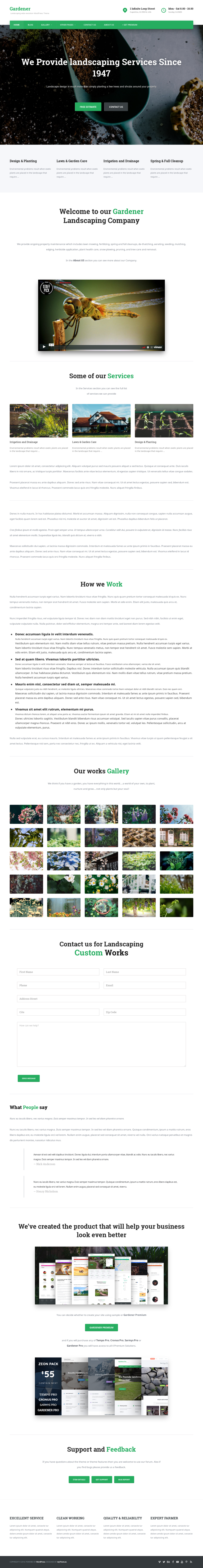 Gardener - live preview