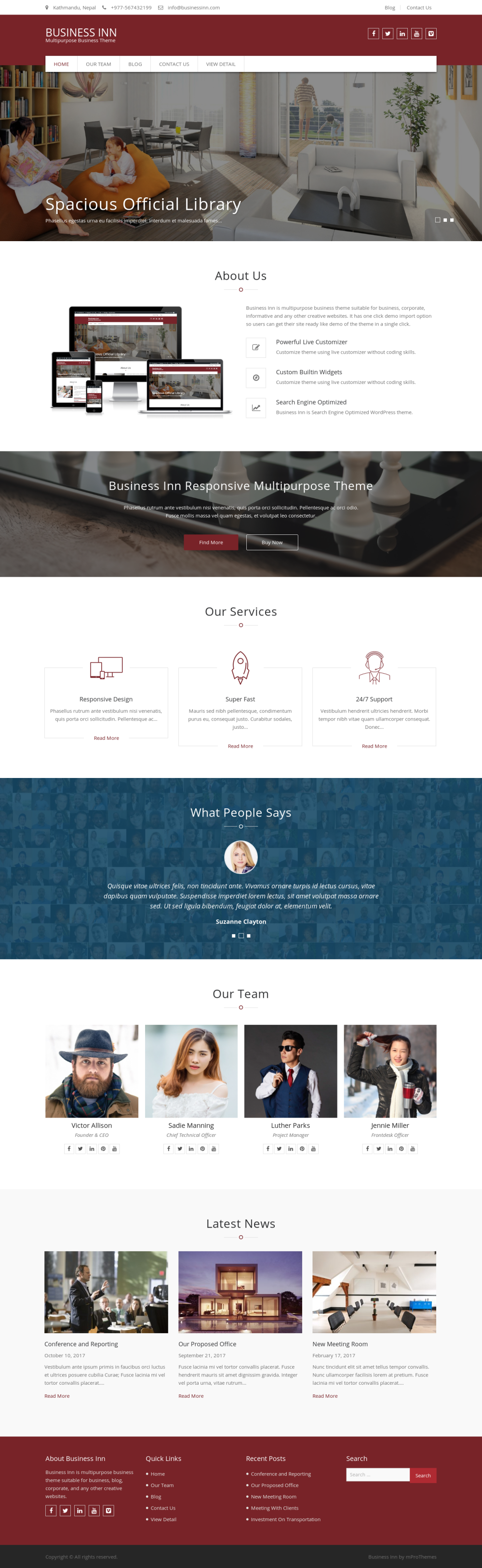 Business Inn - live preview