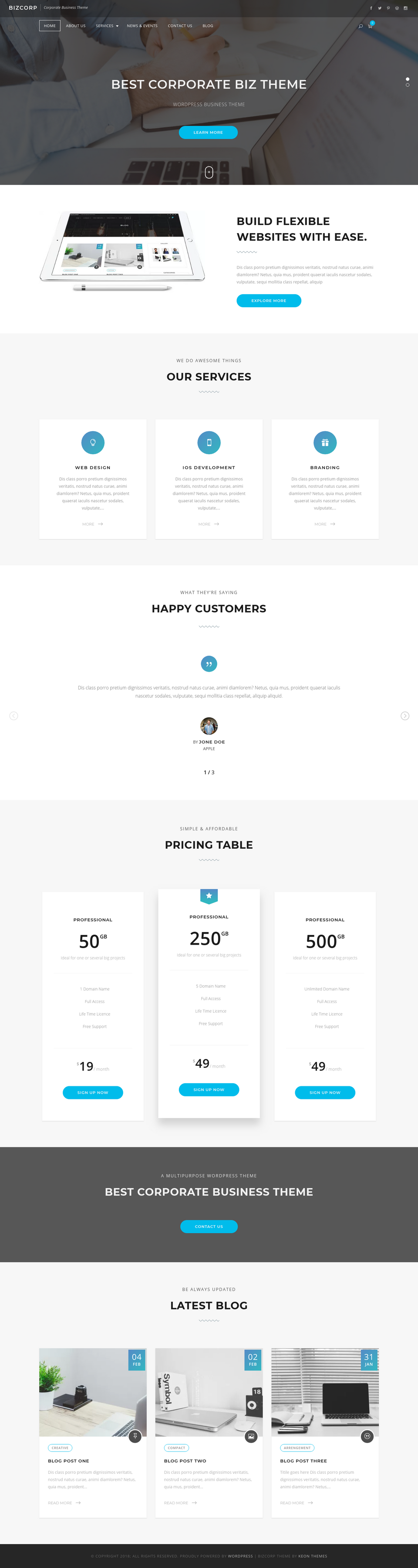 Bizcorp - live preview