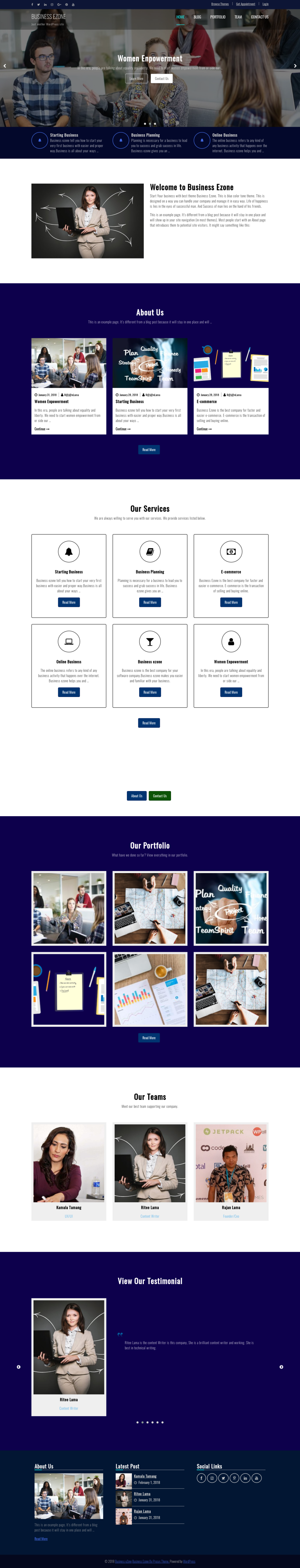Business Ezone - live preview