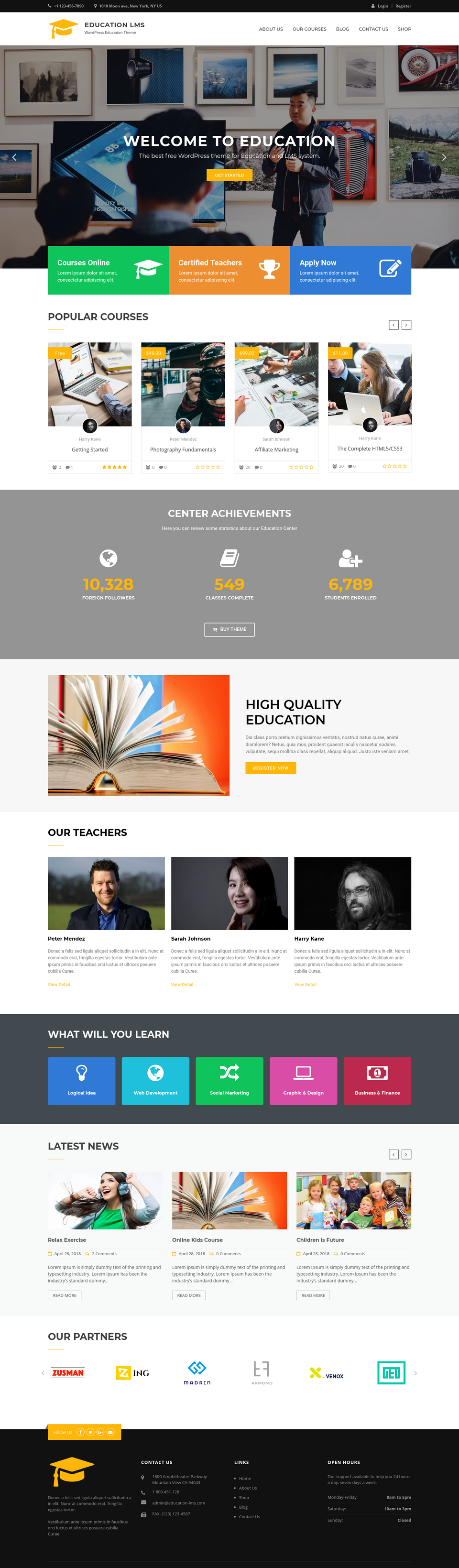 Education LMS - live preview