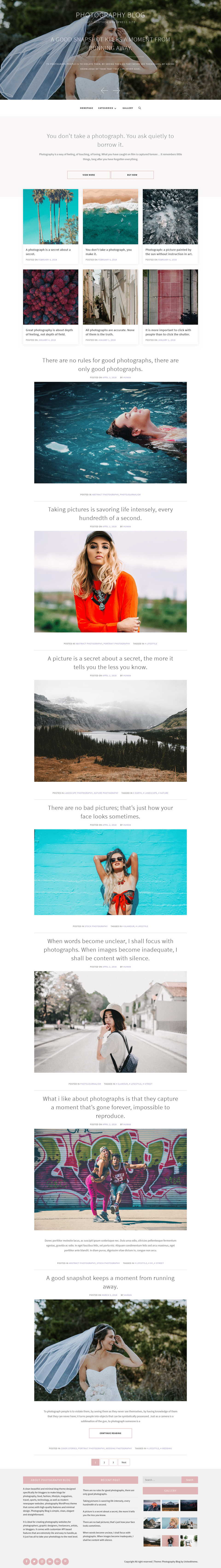 Photography Blog - live preview