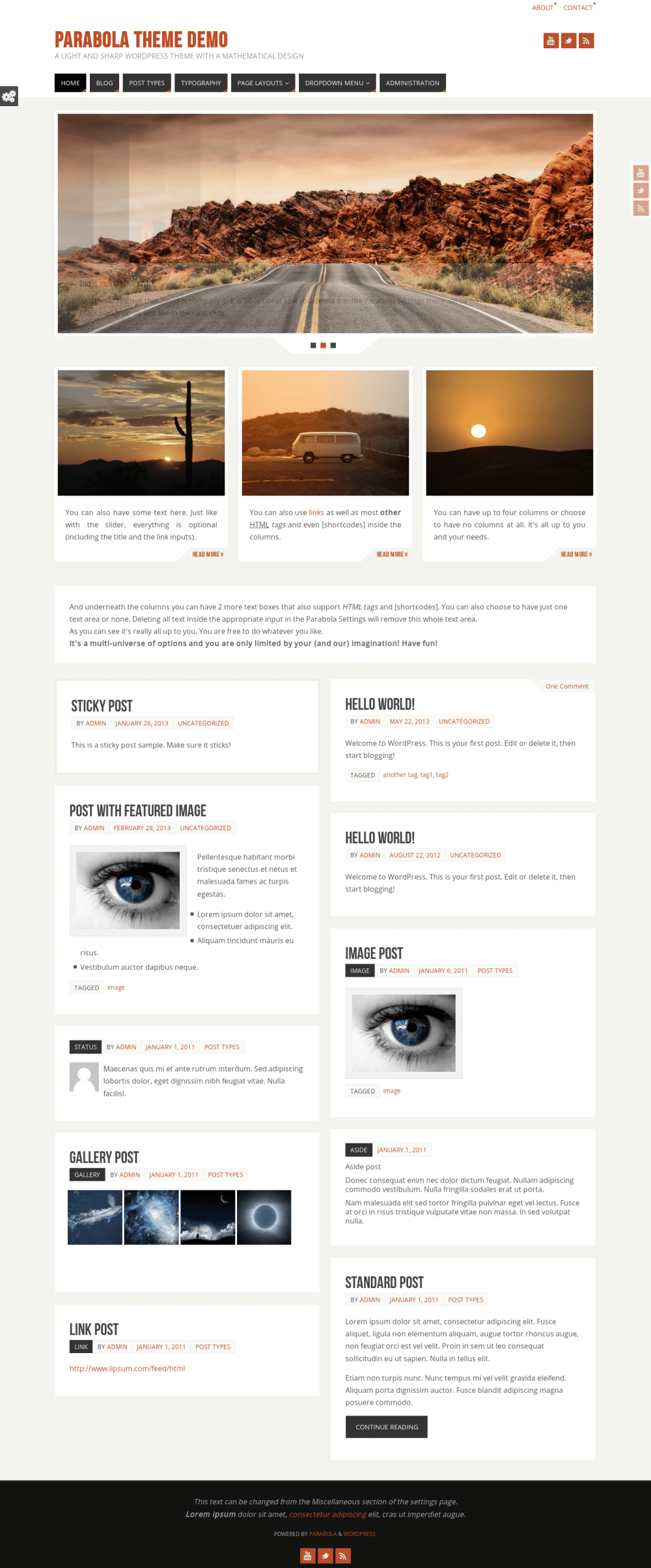 Parabola - live preview