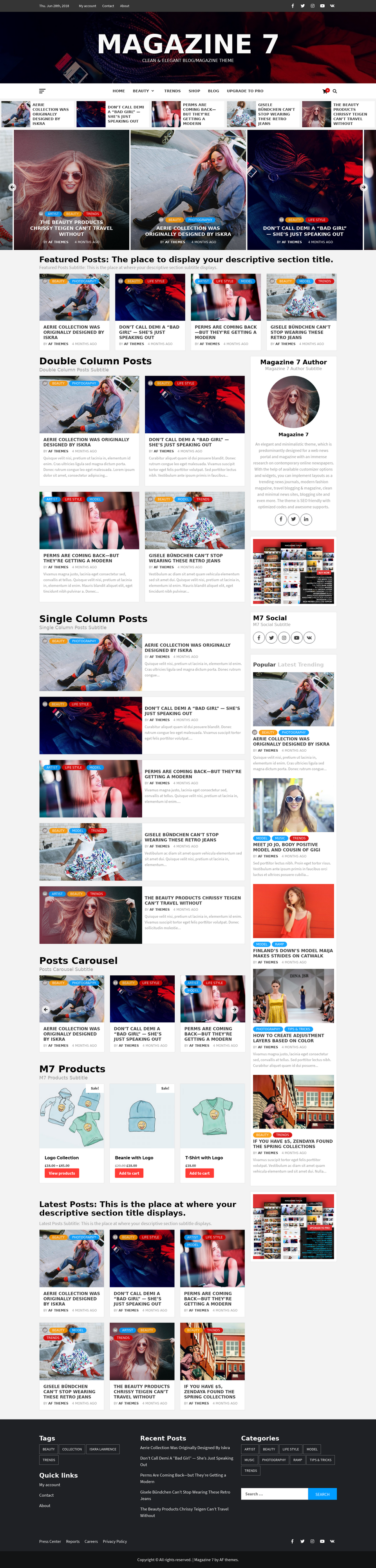 Magazine 7 - live preview