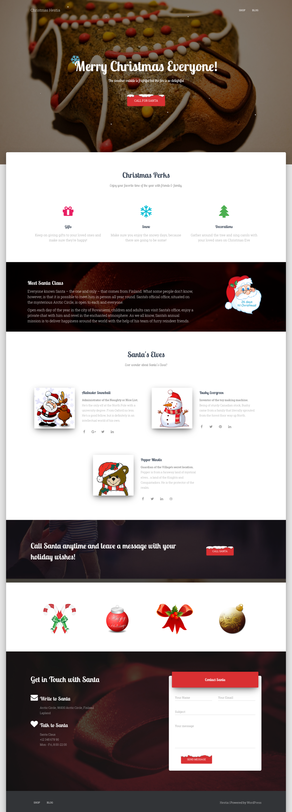 Christmas Hestia - live preview