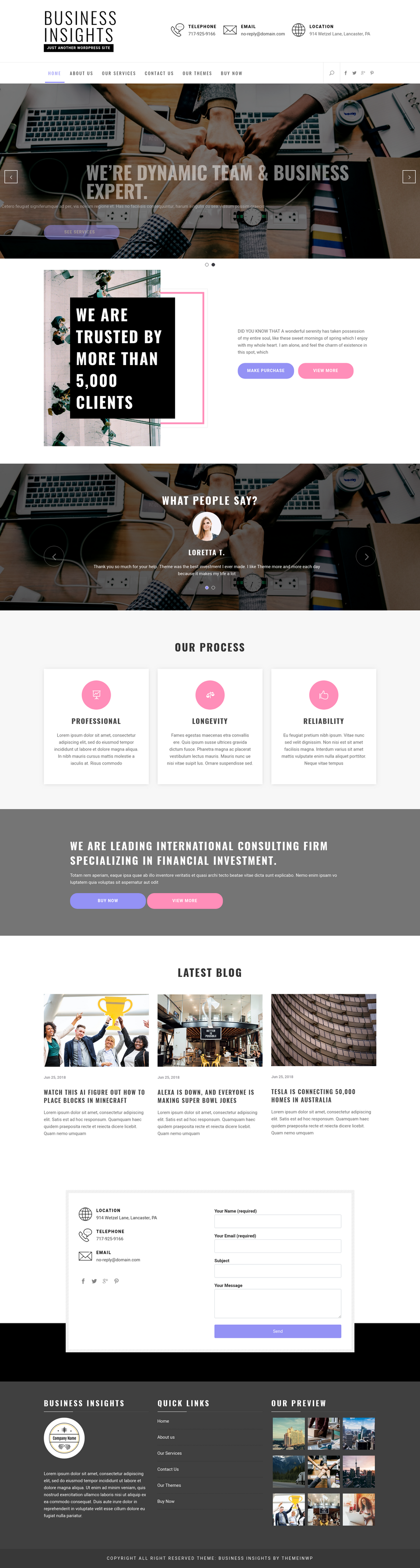 Business Insights - live preview