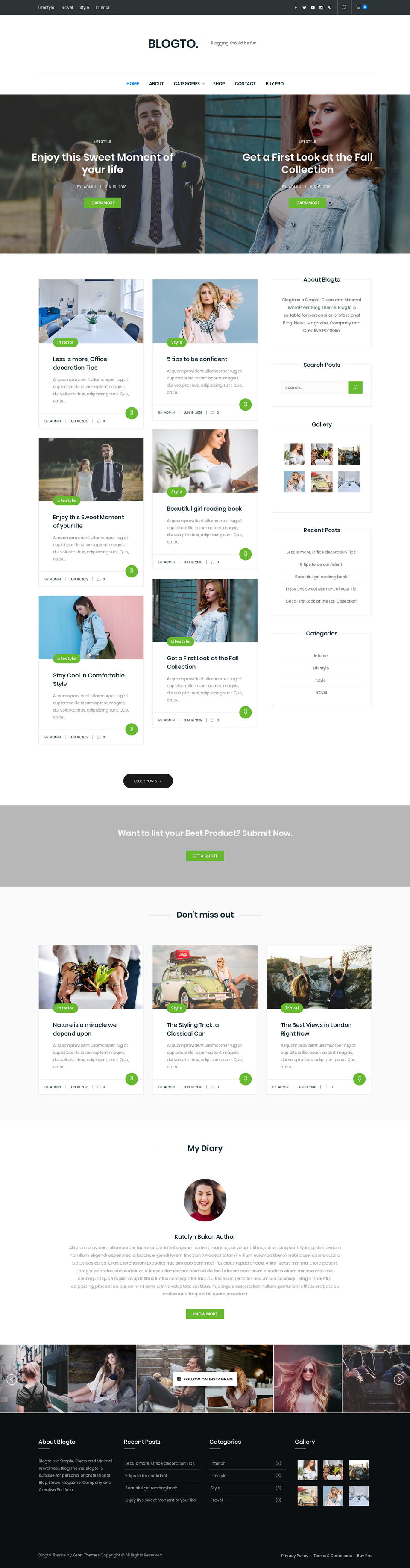 Blogto - live preview