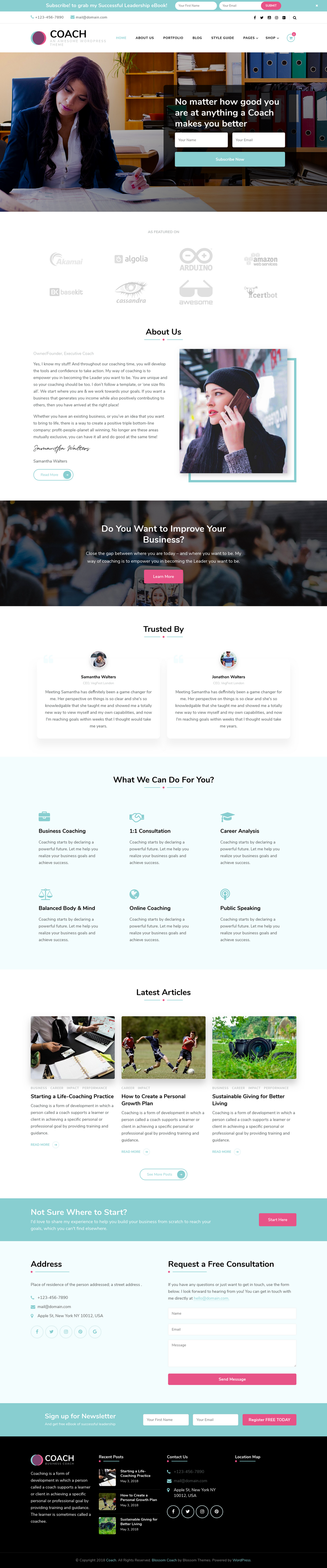 Blossom Coach - live preview