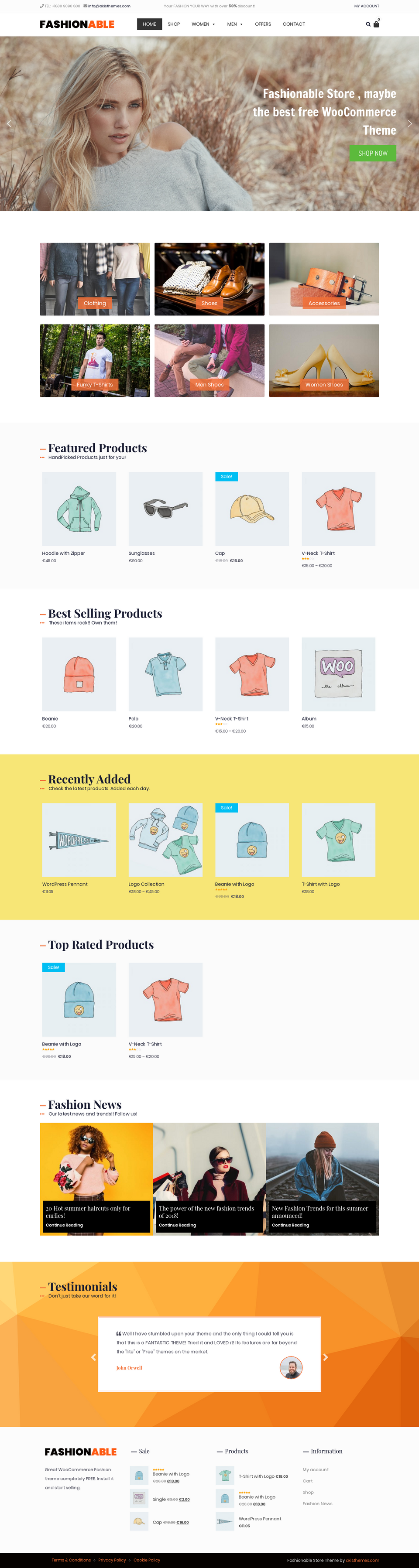 Fashionable Store - live preview