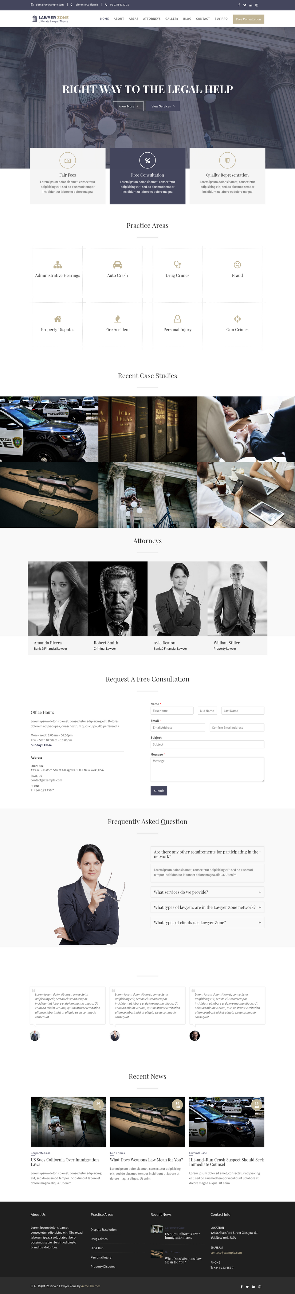 Lawyer Zone - live preview