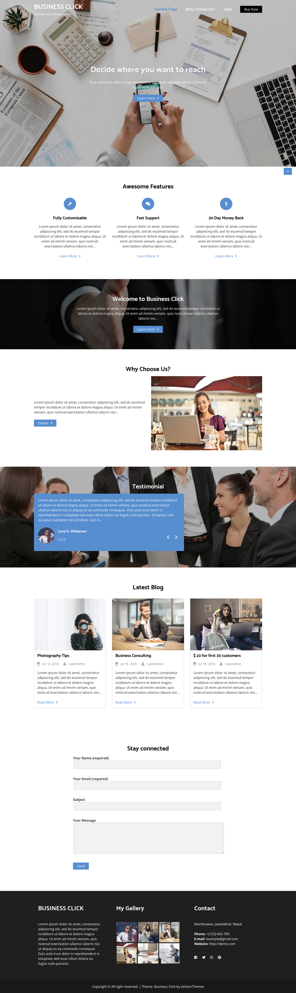 Business Click - live preview