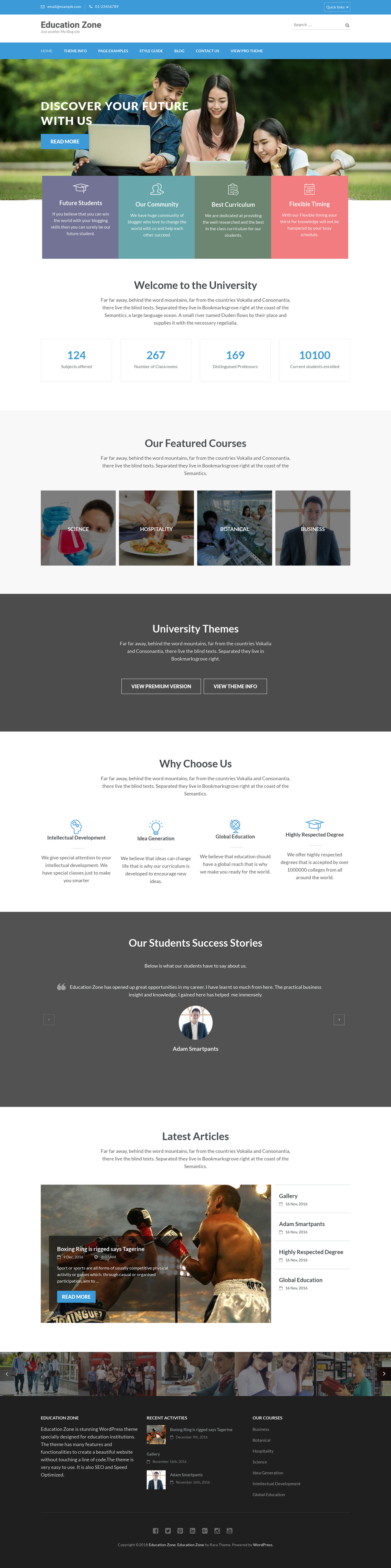 Education Zone - live preview