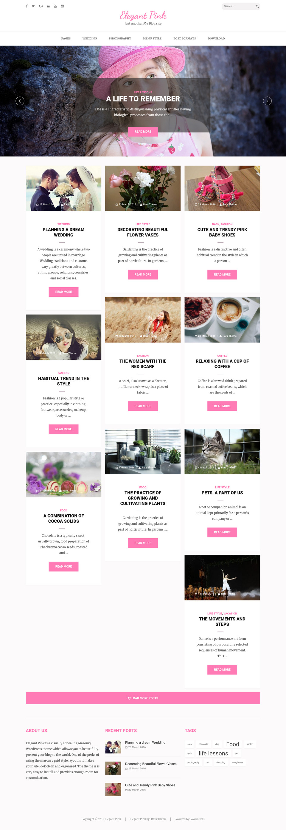 Elegant Pink - live preview