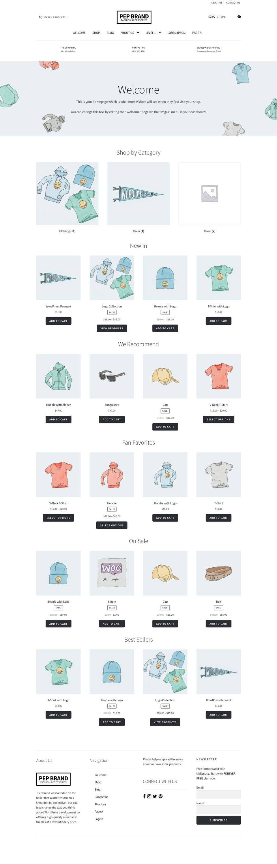 Pep Brand - live preview